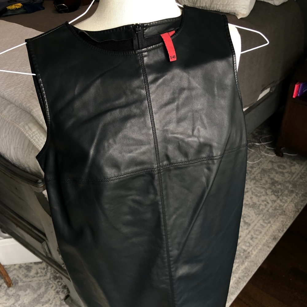 5|48 faux leather sleeveless dress